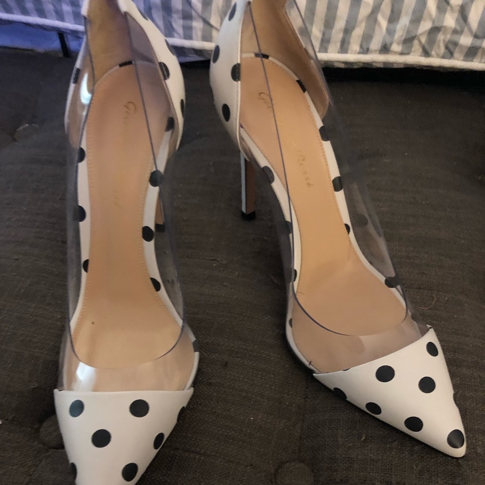 Brand new, never worn! Polka dot pumps